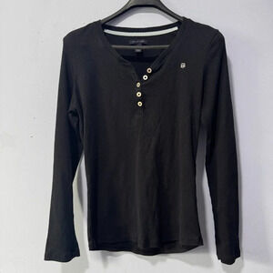 Tommy Hilfiger‎  size medium black long sleeve shirt